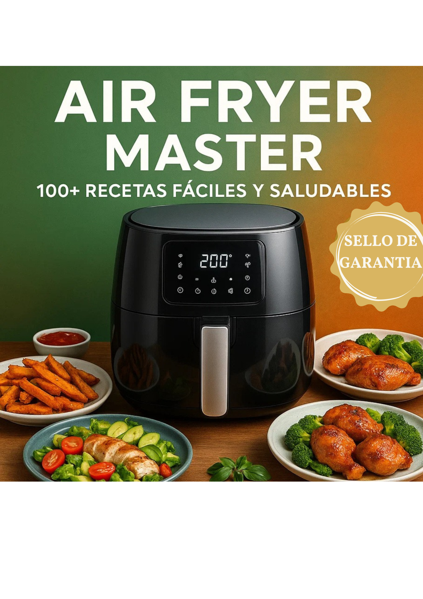 + 100 RECETAS FÁCILES Y SALUDABLES EN LA AIR FRYER