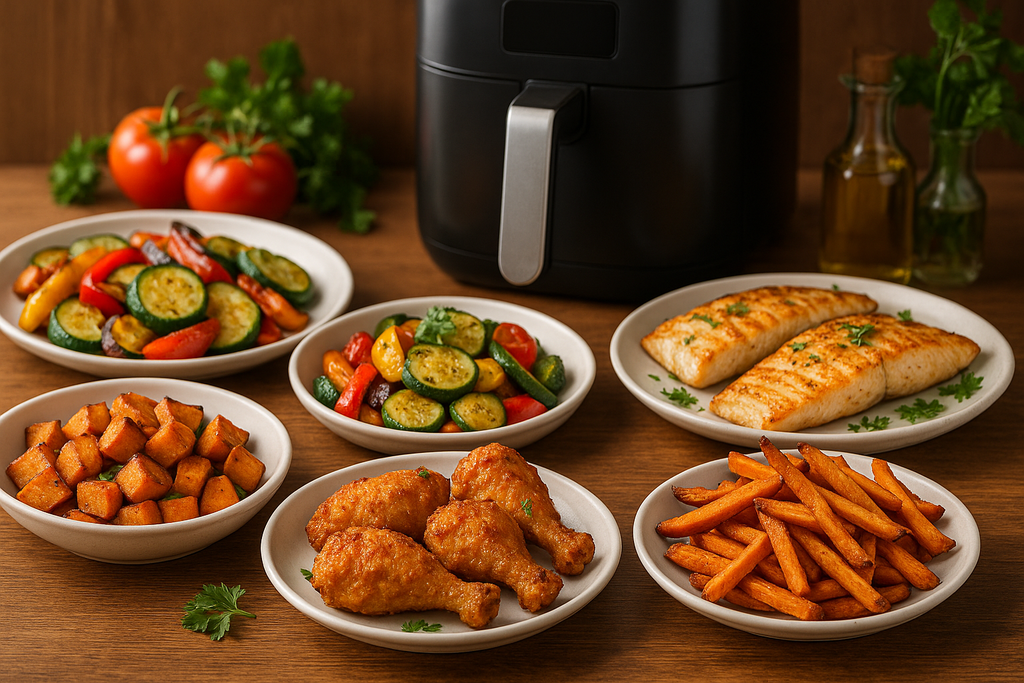 crea platos deliciosos echó con air fryer